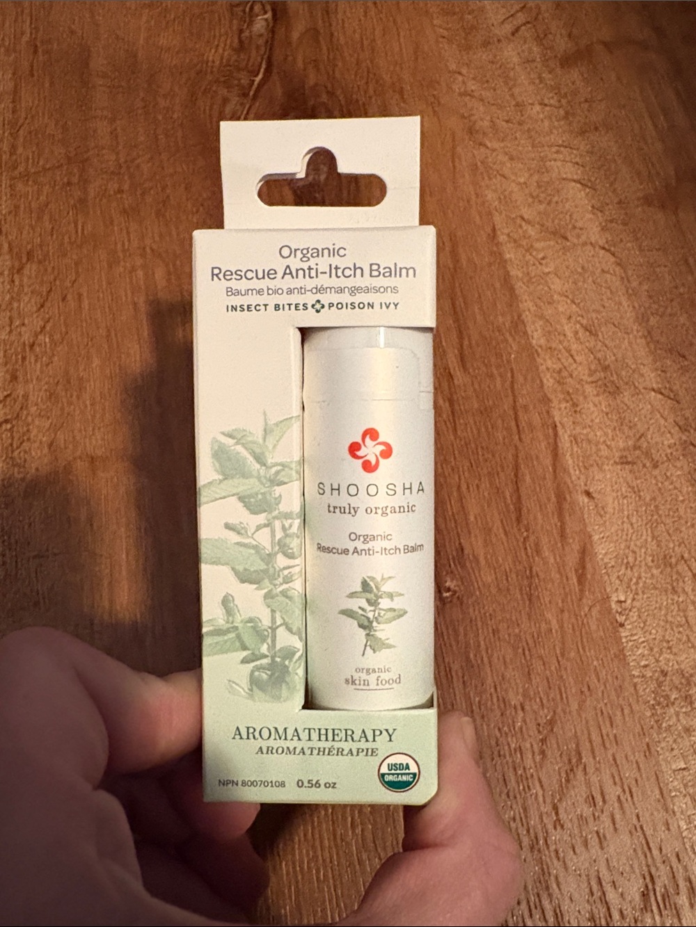 NWT Shoosha Organic Rescue Anti-Itch Balm for Insect Bites and Poison Ivy